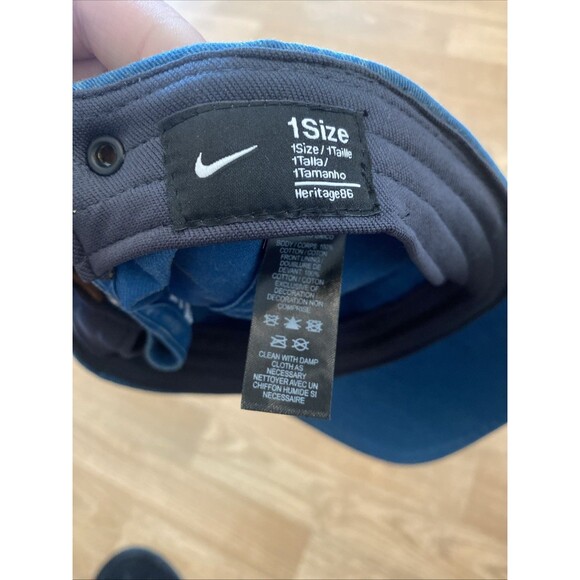 Nike Heritage86 Teal Strapback Golf Hat Cap OSFM - Picture 6 of 7